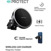 Protect Magnetic Fast Charging Wireless Car Holder Black