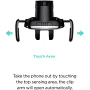 Protect Double Coil Fast Charging Wireless Car Holder Black
