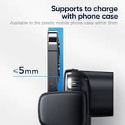 Protect Double Coil Fast Charging Wireless Car Holder Black