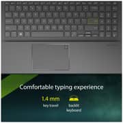 ASUS Vivobook 15 Slim Laptop - 11th Gen Core i5 2.4GHz 8GB 512GB 2GB Win11Home 15.6inch FHD OLED Black English/Arabic Keyboard K513EQ-OLED0B5W