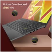 ASUS Vivobook 15 Slim Laptop - 11th Gen Core i5 2.4GHz 8GB 512GB 2GB Win11Home 15.6inch FHD OLED Black English/Arabic Keyboard K513EQ-OLED0B5W