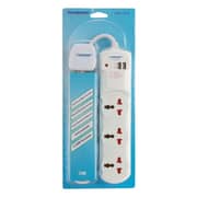 Powersafe 13 Amp 3 Way Extension W/2 Usb Socket Tpb 13u2i - 3m