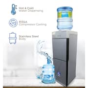 Sonashi Hot & Cold Free Standing Water Dispenser With Refrigerator Cabinet Swd-54