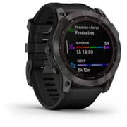 Garmin 010-02541-11 Fenix 7X Sapphire Solar Edition Smartwatch Carbon Gray