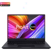 ASUS ProArt StudioBook 16 OLED (2021) Laptop - AMD Ryzen 9-5900HX / 16inch 4K OLED / 32GB RAM / 1TB SSD / 8GB NVIDIA GeForce RTX 3070 Graphics / Windows 11 Home / English & Arabic Keyboard / Black / Middle East Version - [H5600QR-OLED0R9W]