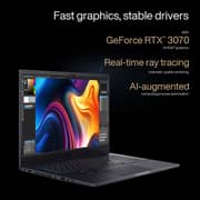 ASUS ProArt StudioBook 16 OLED (2021) Laptop - AMD Ryzen 9-5900HX / 16inch 4K OLED / 32GB RAM / 1TB SSD / 8GB NVIDIA GeForce RTX 3070 Graphics / Windows 11 Home / English & Arabic Keyboard / Black / Middle East Version - [H5600QR-OLED0R9W]