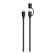 Cellairis 2-in-1 USB Cable 1m Black