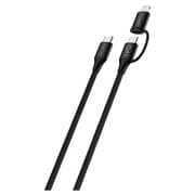 Cellairis 2-in-1 USB Cable 1m Black