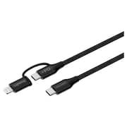 Cellairis 2-in-1 USB Cable 1m Black