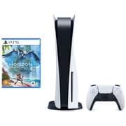 Sony PlayStation 5 Disc Console White With Horizon Forbidden West Ps5