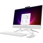HP (2020) All-in-One Desktop - 11th Gen / Intel Core i7-1165G7 / 23.8inch FHD / 1TB HDD+512GB SSD / 16GB RAM / Windows 10 Pro / English & Arabic Keyboard / Silver - [24-dp1023ne]