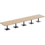 Ristoran 500x500e-600 20 Seater Square Base Cafe-dining-meeting Table Oak