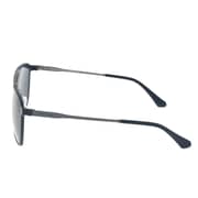 Jaguar 37721 6100 Rectangle Black Full Rim Sunglasses For Men (black Lens)