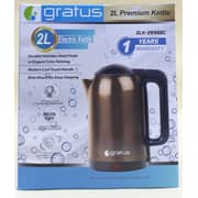 Gratus Electric Coper Durable Stainless Steel 360-degree Cordless Power Base Kettle 2l Glk-2098bc