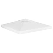 Vidaxl 2-tier Gazebo Top Cover 310 G/m² 3x3 M White