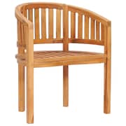 Vidaxl Banana Chair Solid Teak Wood