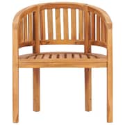 Vidaxl Banana Chair Solid Teak Wood