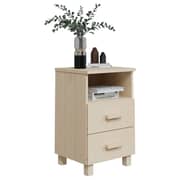 vidaXL Bedside Cabinets HAMAR 2 pcs Honey Brown 40x35x62 cm Solid Wood