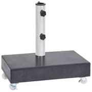 Vidaxl Umbrella Base Black 45x25x8 Cm Granite