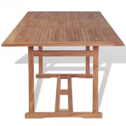 Vidaxl Garden Table 180x90x75 Cm Solid Teak Wood