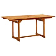 Vidaxl Garden Dining Table (120-170)x80x75 Cm Solid Acacia Wood