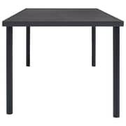 Vidaxl Outdoor Dining Table Anthracite 150x90x74 Cm Steel
