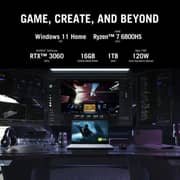 ASUS ROG Zephyrus G15 (2022) Gaming Laptop - AMD Ryzen 7-6800H / 15.6inch WQHD / 16GB RAM / 1TB SSD / 6GB NVIDIA GeForce RTX 3060 Graphics / Windows 11 Home / English & Arabic Keyboard / Grey / Middle East Version - [GA503RM-HQ075W]