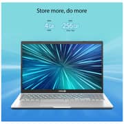 ASUS (2020) Laptop - AMD Ryzen 3-3250U / 15.6inch FHD / 4GB RAM / 256GB SSD / Shared AMD Radeon Graphics / Windows 11 Home / English & Arabic Keyboard / Silver / Middle East Version - [M515DA-BQ1408W]