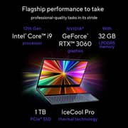 ASUS ZenBook Pro Duo 15 OLED (2022) Laptop - 12th Gen / Intel Core i9-12900H / 15.6inch 4K OLED / 32GB RAM / 1TB SSD / 6GB NVIDIA GeForce RTX 3060 Graphics / Windows 11 Home / English & Arabic Keyboard / Blue / Middle East Version - [UX582ZM-OLED109W]