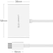 يو جرين USB نوع C الى HDMI + محول VGA
