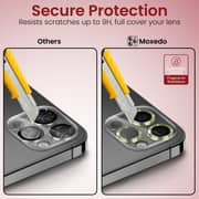 Moxedo Camera Lens Protector, 9h Tempered Glass, Scratch Resistant Aluminum Alloy Frame Camera Cover Screen Protector Compatible For Iphone 12 Pro Max 6.7 Inch (olive Green)