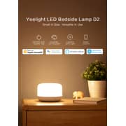 Yeelight LED Smart Lamp D2, App Control Bedside Lamp with Dimmable and Adjustable Multi Color Changing Lamp for Bedroom, Living Room