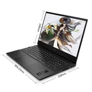 لابتوب إتش بي أومين 16-b0004tx للألعاب Core i7-11800H 2.30 جيجا هرتز 16 جيجابايت 512 جيجابايت SSD Win11 16.1 بوصة FHD أسود 4 جيجابايت Nvidia RTX 3050ti لوحة المفاتيح الإنجليزية- النسخة الدولية