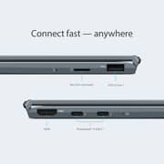 ASUS ZenBook 13 OLED (2020) Laptop - 11th Gen / Intel Core i5-1135G7 / 13.3inch FHD OLED / 8GB RAM / 512GB SSD / Shared Intel Iris Xe Graphics / Windows 11 Home / English & Arabic Keyboard / Pine Grey / Middle East Version - [UX325EA-OLED105W]