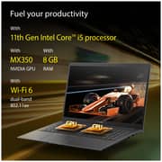ASUS VivoBook 15 OLED (2020) Laptop - 11th Gen / Intel Core i5-1135G7 / 15.6inch FHD OLED / 8GB RAM / 512GB SSD / 2GB NVIDIA GeForce MX350 Graphics / Windows 11 Home / English & Arabic Keyboard / Silver / Middle East Version - [K513EQ-OLED005W]