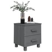 Vidaxl Bedside Cabinet Dark Grey 40x35x44.5 Cm Solid Pinewood