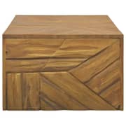 Vidaxl Coffee Table Erosion Solid Teak Wood 110x60x38 Cm