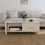 vidaXL Coffee Table HAMAR Honey Brown 100x55x35 cm Solid Wood Pine