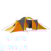 Vidaxl Camping Tent 9 Persons Fabric Grey And Orange
