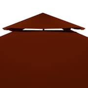Vidaxl 2-tier Gazebo Top Cover 310 G/m² 3x3 M Terracotta
