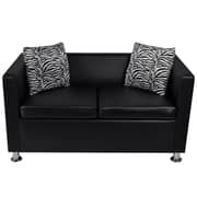 Vidaxl Sofa 2-seater Artificial Leather Black