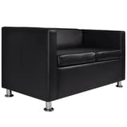 Vidaxl Sofa 2-seater Artificial Leather Black