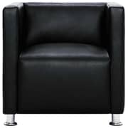 Vidaxl Cube Armchair Black Faux Leather