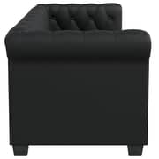 Vidaxl Chesterfield 2-seater Artificial Leather Black