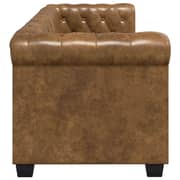 Vidaxl Chesterfield Sofa 2-seater Artificial Leather Brown