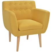 244069 Vidaxl Armchair Fabric 67x59x77 Cm Yellow