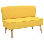 244074 Vidaxl Sofa Fabric 117x55,5x77 Cm Yellow