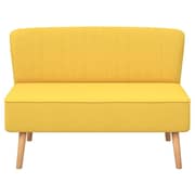 244074 Vidaxl Sofa Fabric 117x55,5x77 Cm Yellow