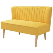 244074 Vidaxl Sofa Fabric 117x55,5x77 Cm Yellow