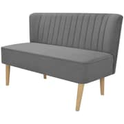 244070 Vidaxl Sofa Fabric 117x55,5x77 Cm Light Grey